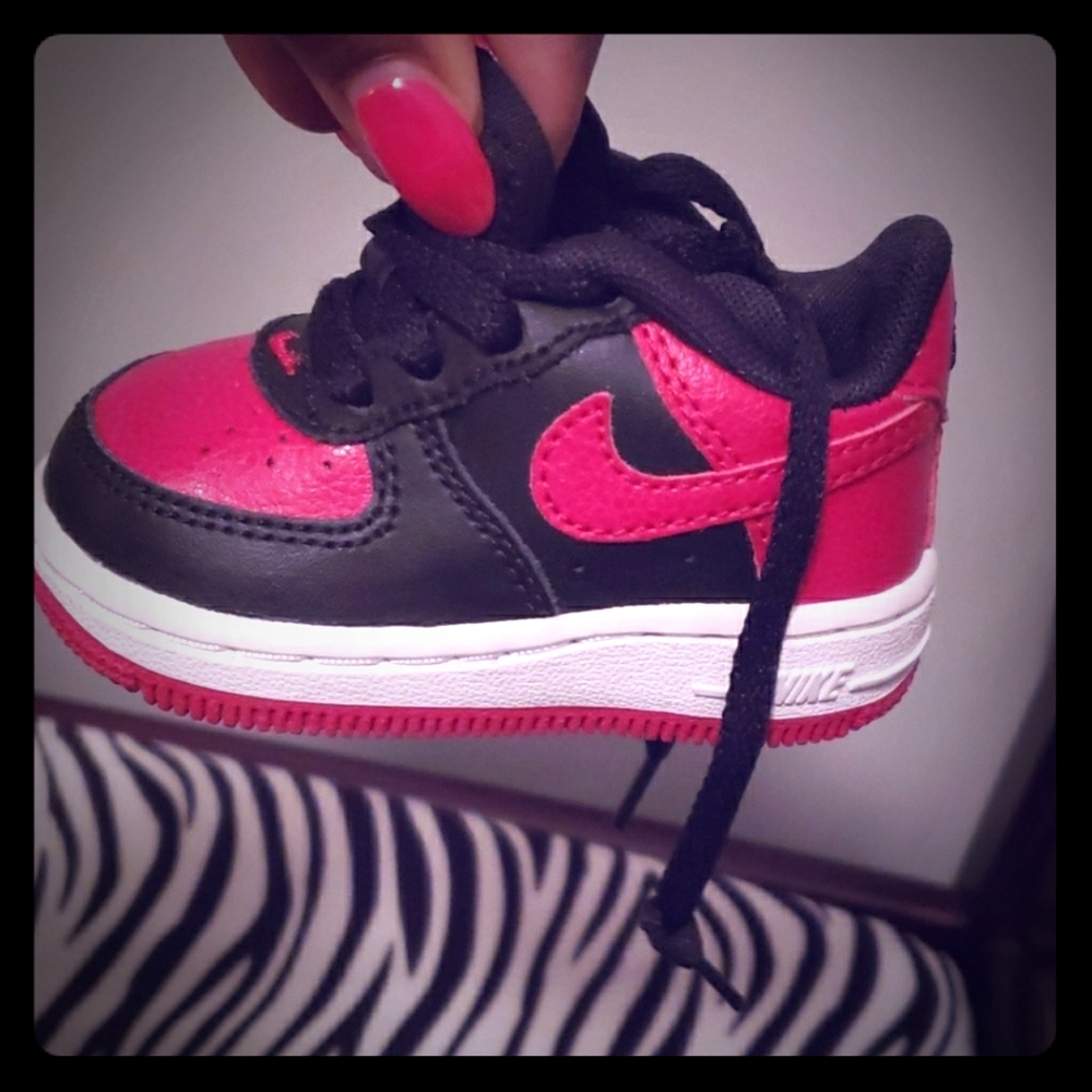 Red and Black Nike Sneakers